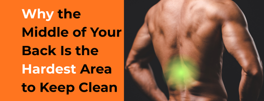 Highlighted mid-back showing hardest area to keep clean