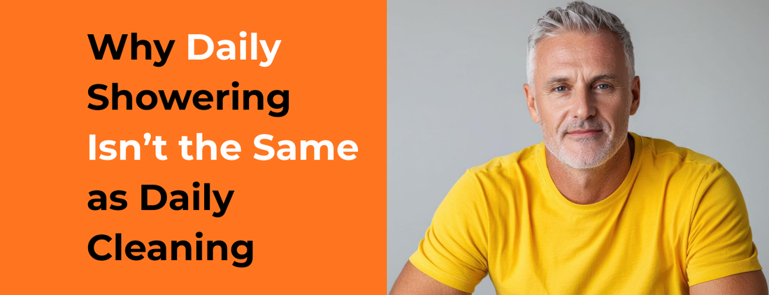 Why daily showering differs from daily cleaning aging skin